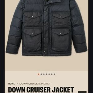 Filson Black Down Cruiser Jacket